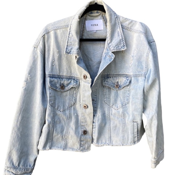 Pistola cropped Jean jacket - Picture 5 of 8